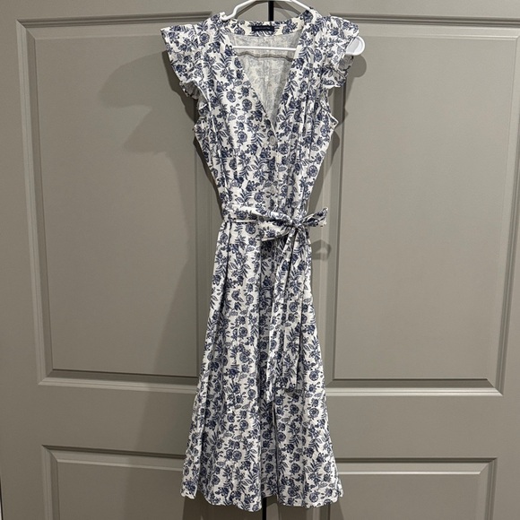 Tommy Hilfiger Dresses & Skirts - Tommy Hilfiger Blue and White Midi Dress